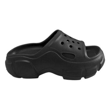 Imagem de Chinelo Tamanco Sandalia Plataforma Nuvem Macio Yvate 2501 -, Preto, 3