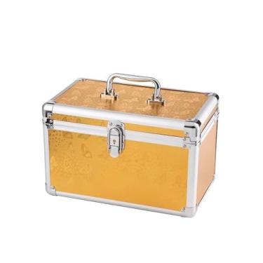 Imagem de Caixa de armazenamento branca de liga de alumínio caixa de maquiagem esteticista caixa de ferramentas de técnico de banho para pés caixa de armazenamento portátil de peças de eletrodomésticos caixa de