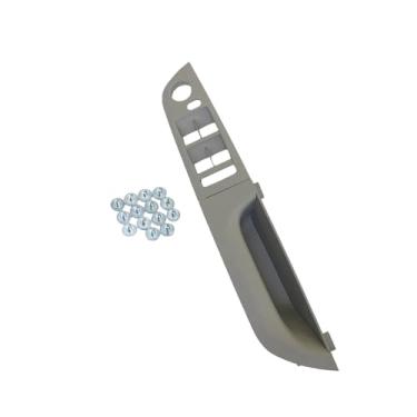 Imagem de Compatível com BMW Série 3 E90 E91 316 318 320 325 328i RHD Motorista da mão direita Porta interna do carro Apoio de braço Interruptor da janela Painel de substituição(Gray 37.5 Low-end)