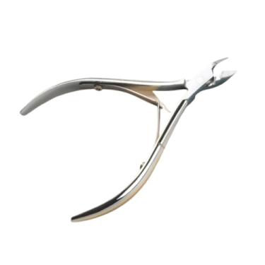 Imagem de Tesoura de Arte Unhas em Aço Inoxidável Profissional Ferramenta Universal Precisa para Tratamentos e Pés com Tampa Protetora