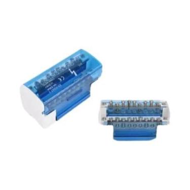 Imagem de Caixa De Distribuição De Energia Com Bloco De Terminais Para Trilho DI