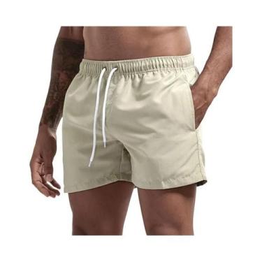 Imagem de Calções De Banho Masculinos De Secagem Rápida, Leves, Com Forro De Mal