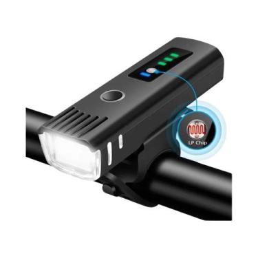 Imagem de Conjunto De Luzes LED Para Bicicleta Recarregáveis Por USB 1000LM Com 