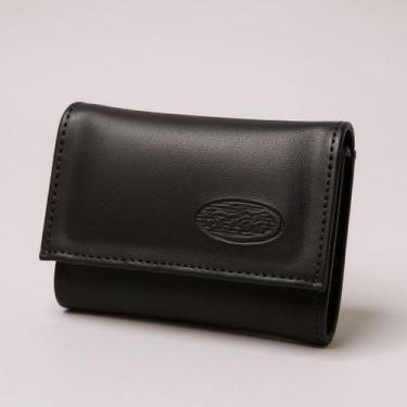 Imagem de Carteira Masculina em Couro PU Fechamento em tiras autocolantes Preta 