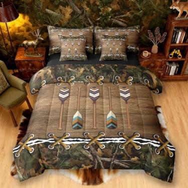 Imagem de Jogo de cama de casal camuflado e edredom | Lake Quant conjunto de cama masculino com 7 peças, campo, campo, campo, campo, campo, decoração de campo, campo, campo, rústico