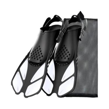 Imagem de Nadadeiras De Mergulho Em Silicone Com Fivela Ajustável, Calcanhar Abe