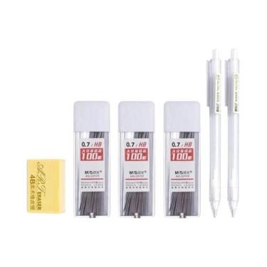 Imagem de Conjunto De Lápis Mecânicos HB/2B 0.5/0.7mm Com Refil Automático Para 