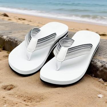 Imagem de Sandália feminina ortopédica casual confortável para ioga com suporte de arco, Branco, 35