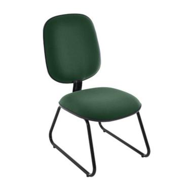 Imagem de Cadeira para Igrejas Evangélicas Diretor Trapézio para Escritório Linha Uno Verde