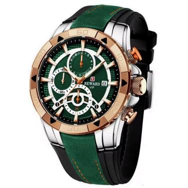 Imagem de Relógio De Pulso De Quartzo Pulseira De Silicone Luminoso Impermeavel Verde