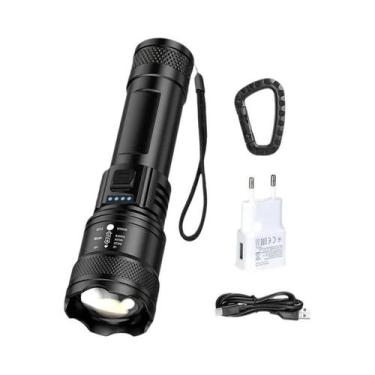 Imagem de Lanterna LED Super Brilhante Recarregável USB, À Prova d'Água, De Long