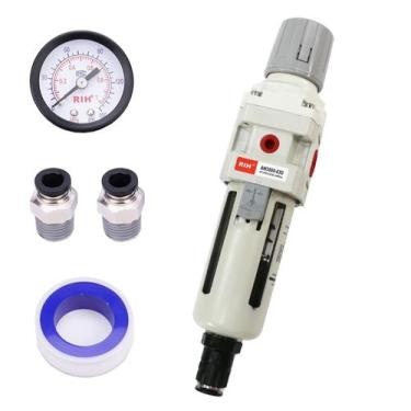Imagem de Regulador de pressão do filtro de ar de drenagem automática RIH 3/8NPT