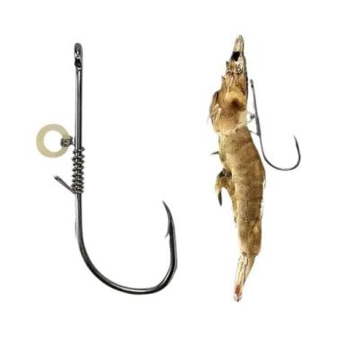 Imagem de Ganchos Para Camarão Vivo, Pacote Com 5-10 Ganchos Fixos Para Pesca - 