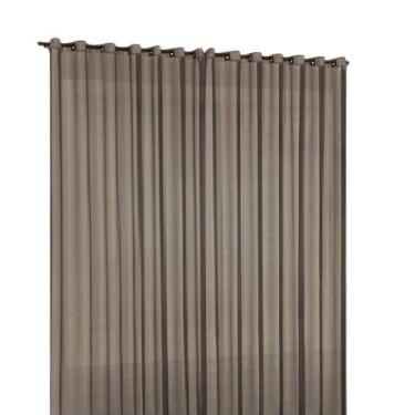 Imagem de Cortina voil tecido 4,00x2,80 Para Varão Simples - Ludatex, Avelã