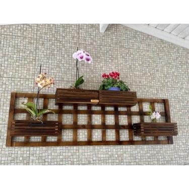 Imagem de Treliça com cachepôs, painel para plantas T25 - Minha Jardineira
