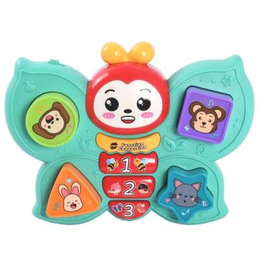 Imagem de Borboleta Teclas Musicais Vermelho - Brinkzania