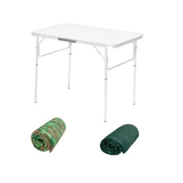 Imagem de Mesa portátil p/camping + saco de dormir e colchonete - Palisad Campin