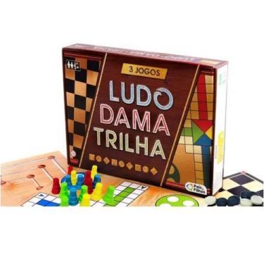 Imagem de 3 Jogos Ludo Dama e Trilha - Pais & Filhos - Pais \U0026 Filhos