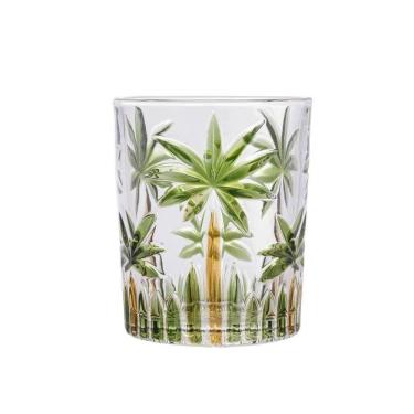 Imagem de Copo P- água Suco Baixo Cristal Palm Tree Wolff 340ml