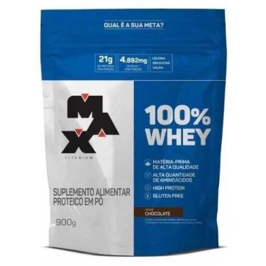 Imagem de Whey Concentrado Refil 900g Max Titanium, Chocolate