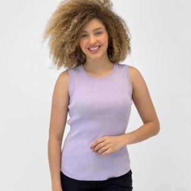 Imagem de Blusa Facinelli Modal Regata Canelada Feminina-Feminino