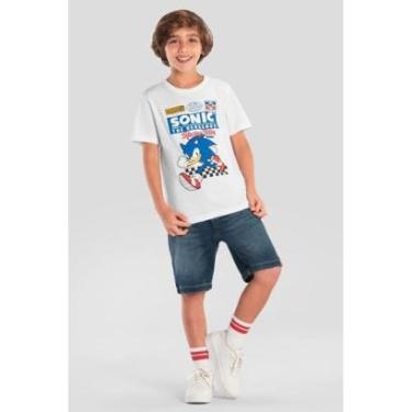 Imagem de Camiseta infantil menino do Sonic Brandili-Masculino