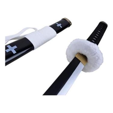 Imagem de Espada Katana Trafalgar Law One Piece Lâmina Bambu Cosplay - Tenda Med