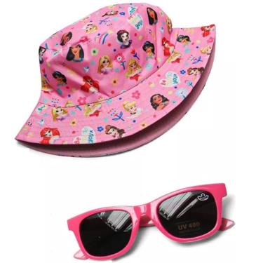 Imagem de Kit Chapeu e Oculos de SOL Princesas Disney Estilo e Proteção TOYNG