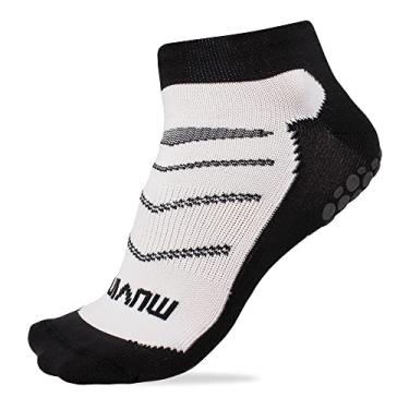 Imagem de Meia Pilates Muvin – Yoga - Solado Antiderrapante – Boa Durabilidade – Conforto – Bom Ajuste – Ótima Respirabilidade – Estabilidade – Maior Aderência - Proteção Contra Bolhas – Unissex - Par