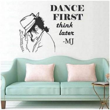 Imagem de Adesivo de parede Michael Jackson Dance First Think Later - taiyuanket