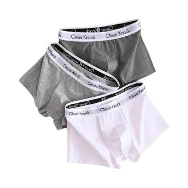 Imagem de Cuecas Boxer De Algodão Masculinas 3 Peças, Lingerie Sexy Para Homens,