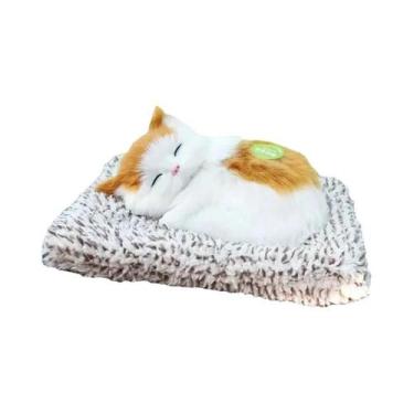 Imagem de Boneco De Pelúcia De Gato Dormindo, Ornamentos Para Carro, Decoração A