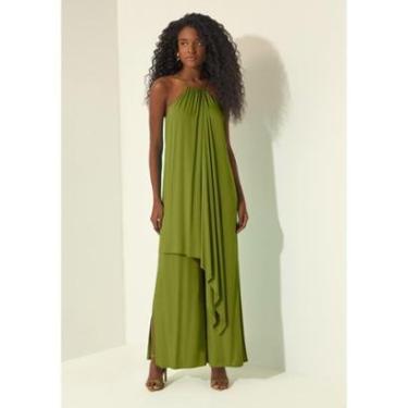 Imagem de Macacão Longo De Alças Com Sobreposição-Feminino