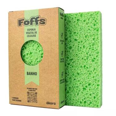 Imagem de Esponja Vegetal de Banho em Celulose - - Foffs, Verde