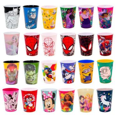 Imagem de Kit 5 Base Ovo de Pascoa Und. Copo Infantil de Plástico 320ml Heróis e