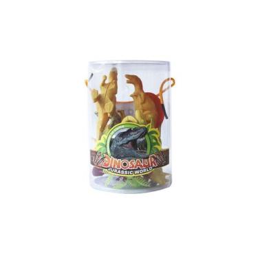 Imagem de Brinquedo kit dinossauros sortidos de plástico com 10 peças - QUERO PR