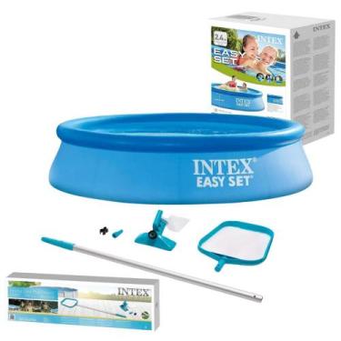 Imagem de Piscina Inflável Easy Set Intex 1.942 Litros Com Kit Limpeza Peneira e