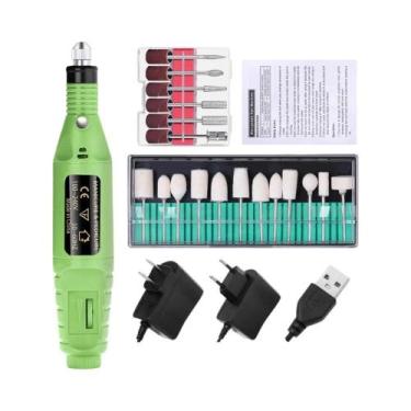 Imagem de Máquina De Furar Unhas Elétrica Portátil LULAA, Conjunto Profissional 