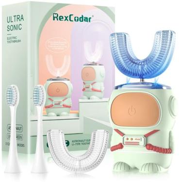 Imagem de Escova de dentes elétrica Rexcodar Ultrasonic em forma de U para crian