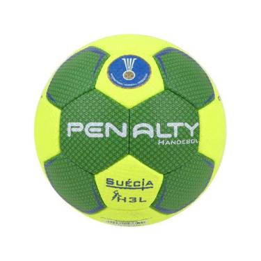 Imagem de Bola Handebol Penalty Suécia H3L Ultra Grip X, Verde e Amarelo, 60cm