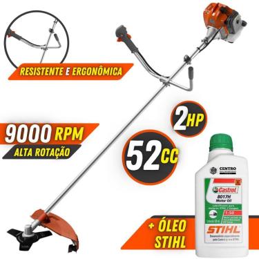 Imagem de Roçadeira Profissional 52cc Com ÓLEO STIHL RL520ACN Tekna Á Gasolina de Alta Performance e Alta Potência 2HP 52cc e 9.000RPM Com Cabeçote Nylon