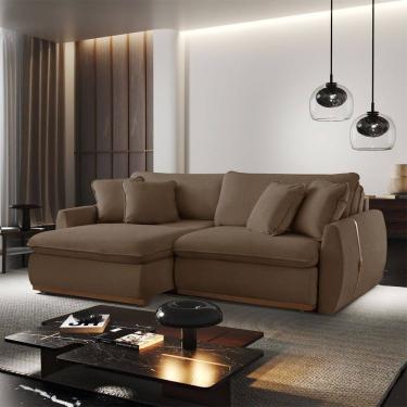Imagem de Sofa cama 210 cm Braco 15 cm Retratil e Reclinavel Inova Meu Sofa Online