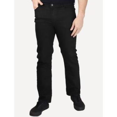 Imagem de Calça Ellus Jeans Masculina Regular First Black Zetex Plaid Preta-Masculino
