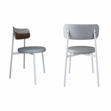 Imagem de Cadeira Kyta Fixa com 4 Pés 50 X 44,7 X 83,8 Cm com 2 Unidades - Metal