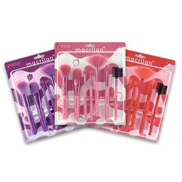 Imagem de Kit kp9-5 com 7 pincéis para maquiagem - MACRILAN