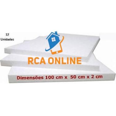 Imagem de Forro De Isopor Eps Liso Para Teto 1000x500x20mm - 08 Placas - RCAPLAC