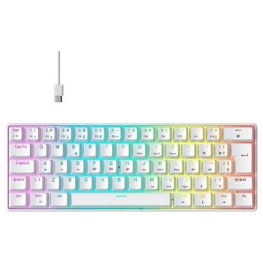 Imagem de Teclado Mecânico Gamer Hyrax Thunder HCK61, RGB, Switch Blue, 100% anti-ghosting, ABNT2...