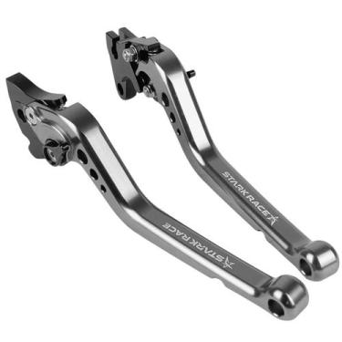 Imagem de Manete Esportivo Motocicleta XT660R Longo Stark - NoBrand, Titanium