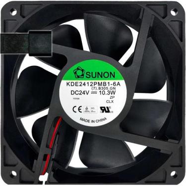 Imagem de Cooler KDE2412PMB1-6A 24V 10.3W 0.43A 2L 2P 120X120X38MM E1 - Sunon