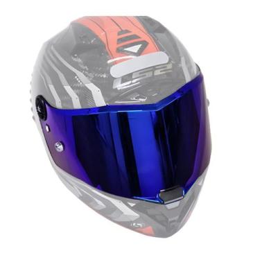 Imagem de Viseira Capacete Ls2 Ff805 Thunder Revo Azul  - Visor 1, AZUL